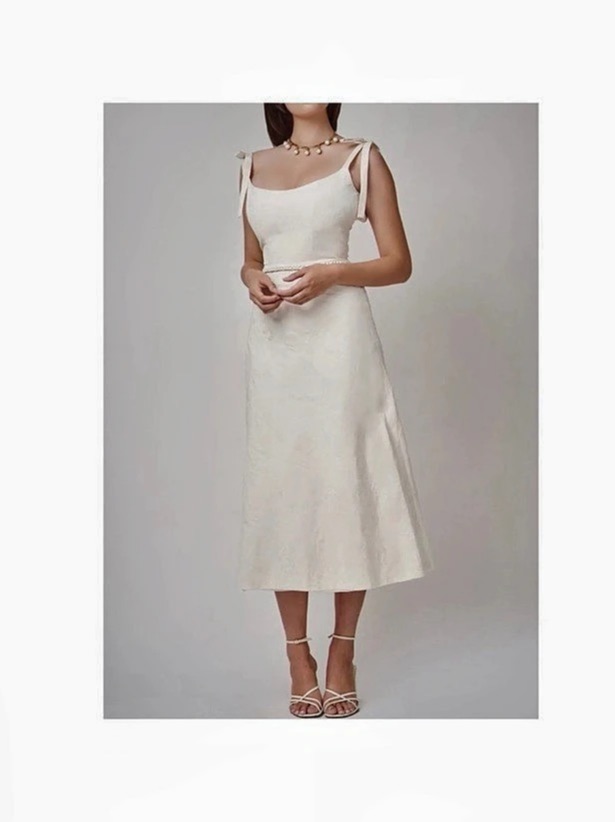 Markarian Ivory Midi-Dress — image 2 of 5